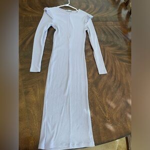 Lavender long sleeved  Zara dress with zipper